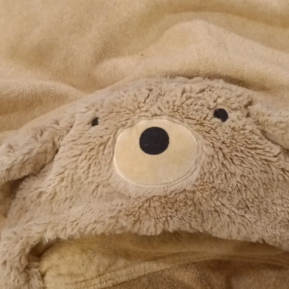 Pottery Barn Kids Labradoodle Cotton Towel Tan